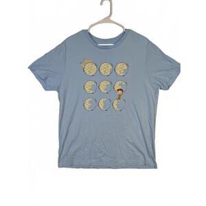 Disney Pixar La Luna Moon Phases Graphic T-Shirt Mens Large Short Sleeve